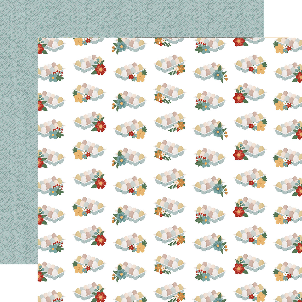 Echo Park Chickens Farm Fresh Eggs DS Paper (1 Sheet)