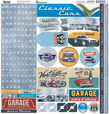 Reminisce Classic Cars  Alpha Stickers