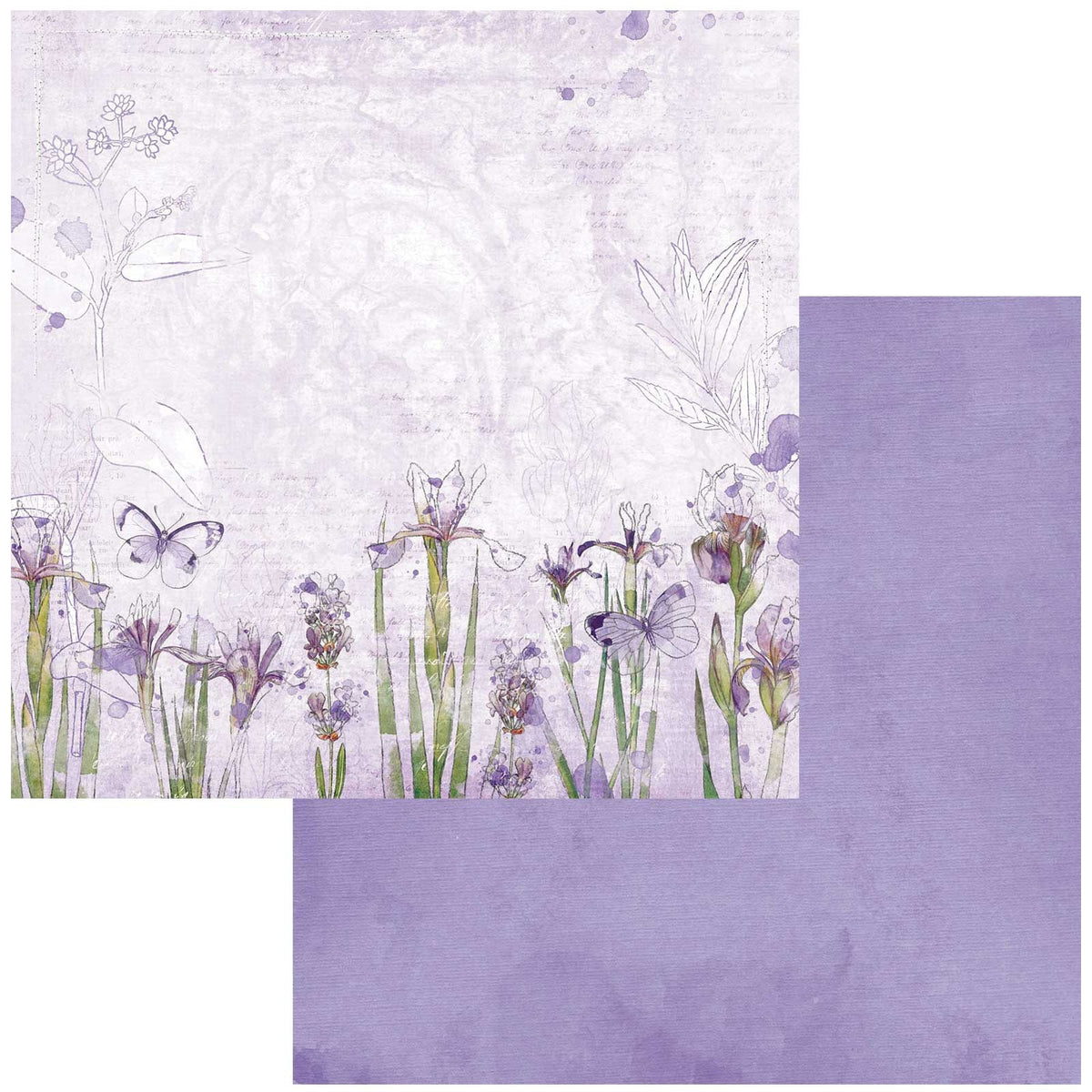 49 and Market Color Swatch: Lavender #1 12"X12" Double-Sided Cardstock (1 Sheet)