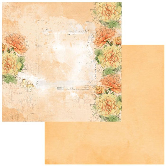 49 and Market -Color Swatch: Peach 12"X12" Double-Sided Cardstock (1 Sheet)