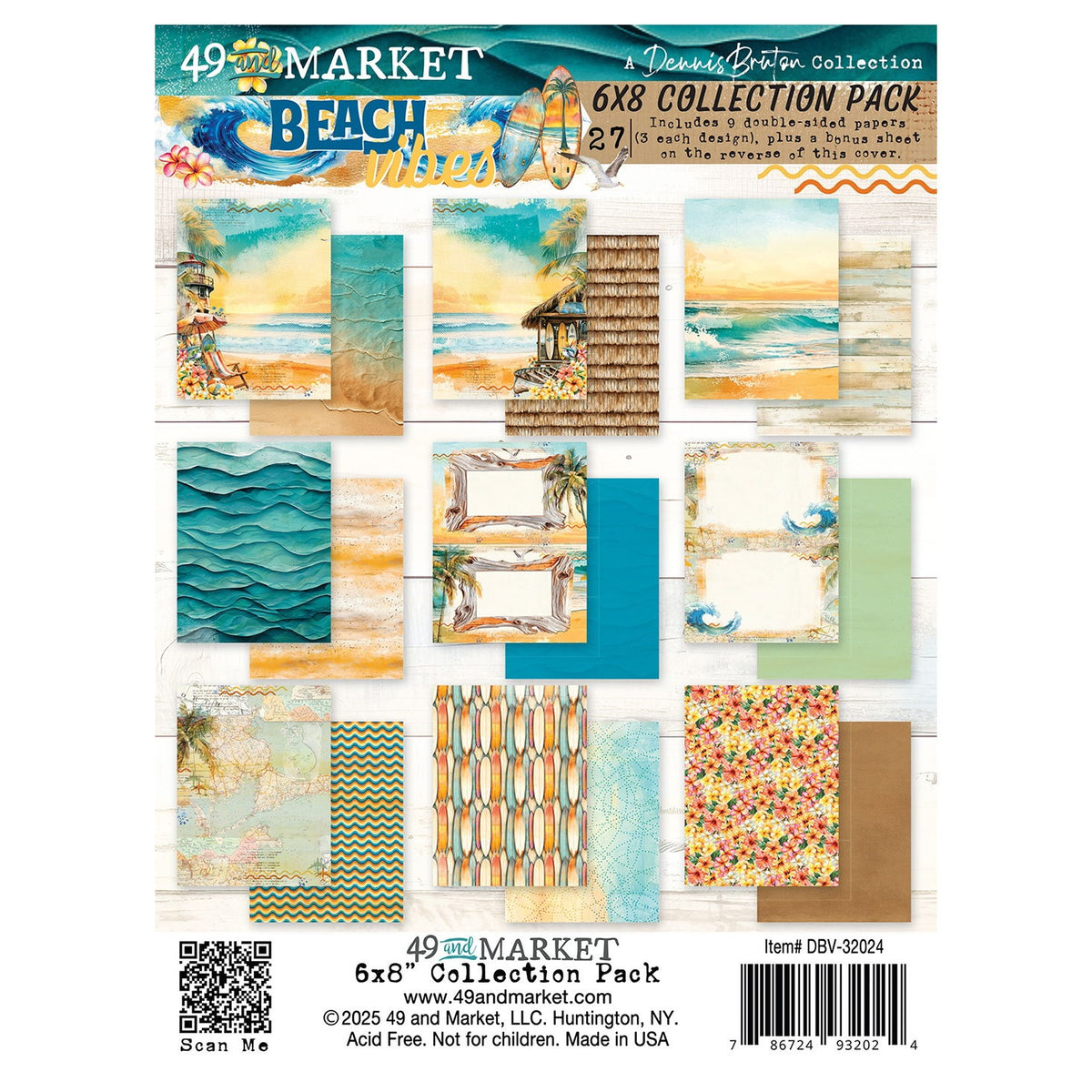 49 and Market Collection Pack 6"X8"-Beach Vibes