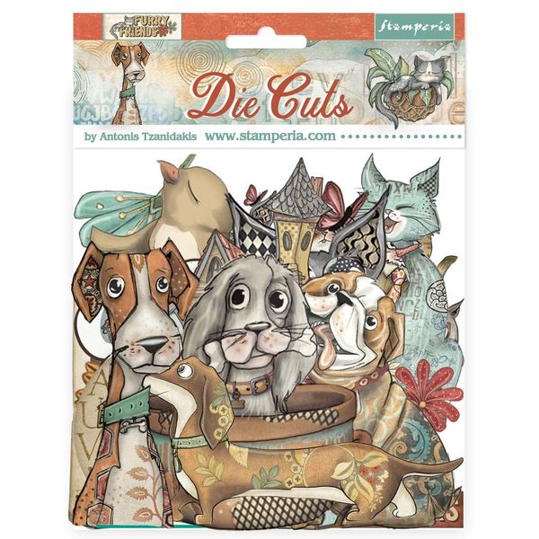 Stamperia Furry Friends Assorted Die Cuts