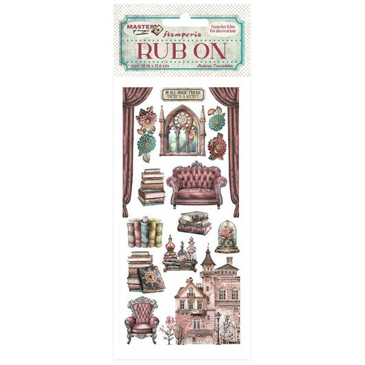 Stamperia Master of Magic House Furnishings 4"x8.5" Rub-on