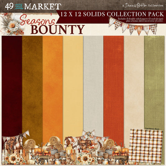 49 and Market Season's Bounty - 12 x12 Solids Collection Pack