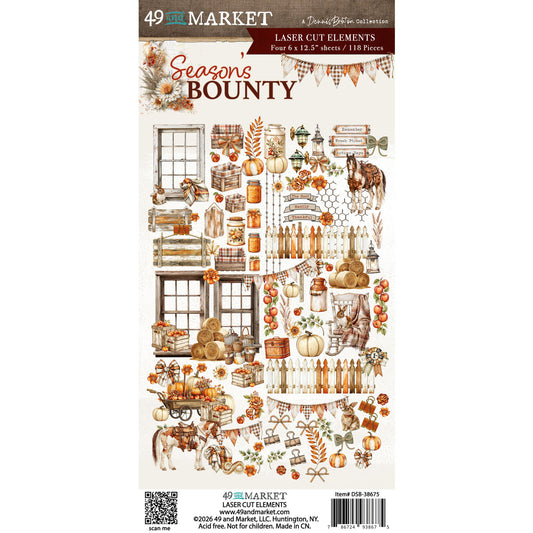 49 and Market Season's Bounty Laser Cut Elements