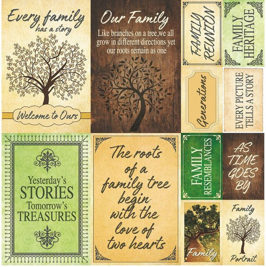 Reminisce Family Tree: Poster Stickers