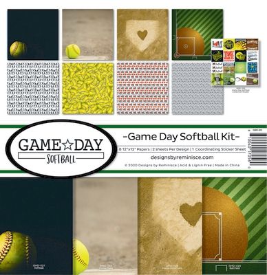 Reminisce Game Day Softball Collection Kit