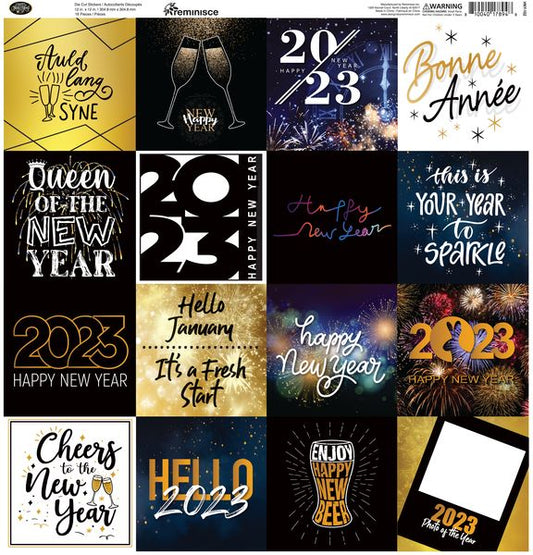 Reminisce Happy New Year Sticker