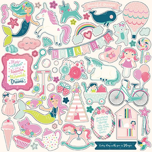 Imagine That  Girl Stickers