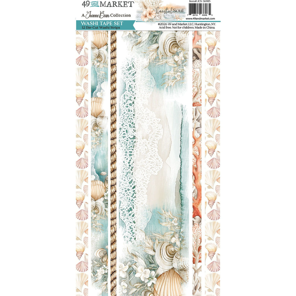 49 and Market Washi Sheets-Coastal Soul