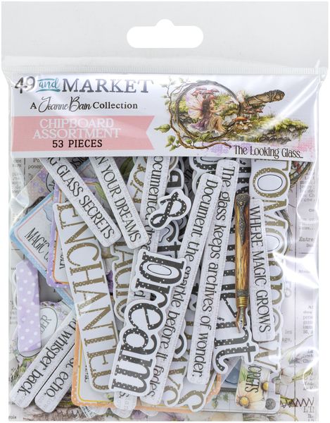 49 and Market The Looking Glass Chipboard Set