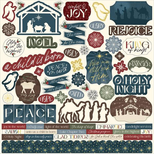Echo Park Joy To The World Element Sticker