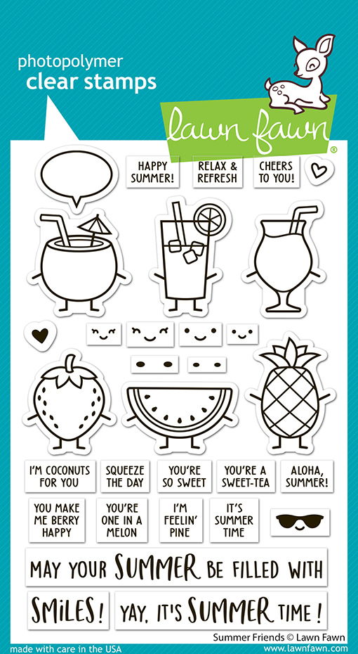 Lawn Fawn  Stamps - Summer Friends Stamp Set