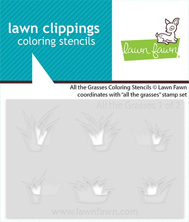 Lawn Fawn All The Grasses Coloring Stencils