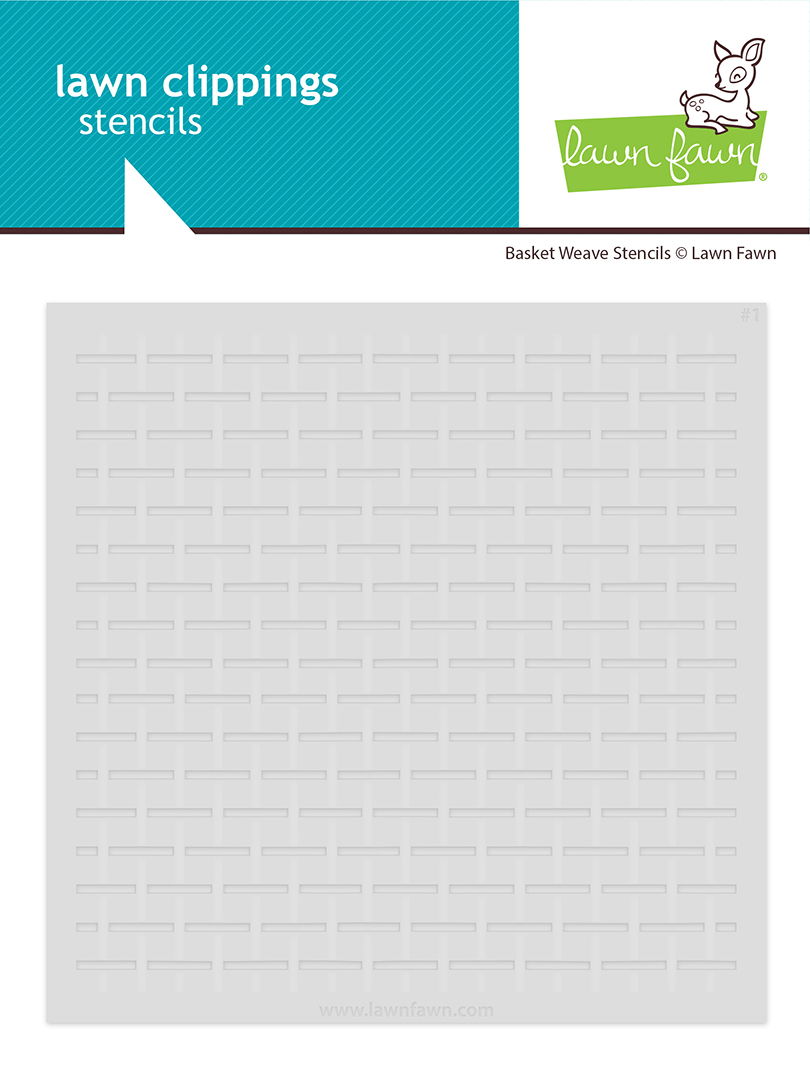 Lawn Fawn Basket Weave Stencils
