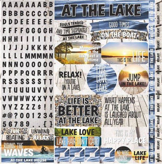 Reminisce Lake Life  Alpha Stickers