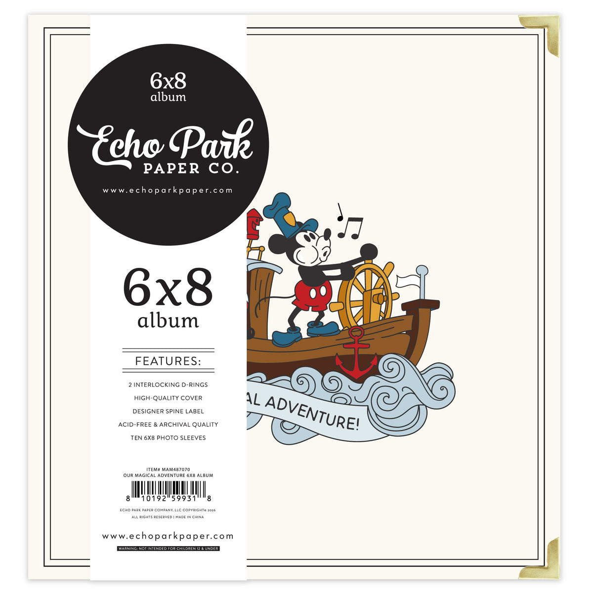 Echo Park Mouse and Me Our Magical Adventure 6X8 Album