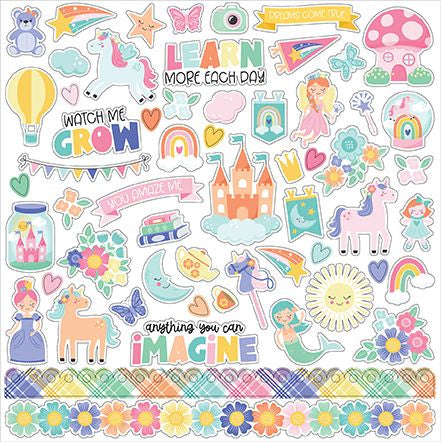 Echo Park My Little Girl Element Sticker