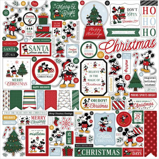 Echo Park Mouse And Me Christmas Element Sticker