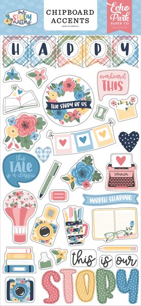 Echo Park Our Story Matters 6x13Â ChipboardÂ Accents