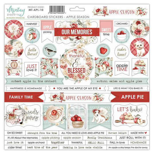 DISC - Mintay Apple Season Cardboard Stickers