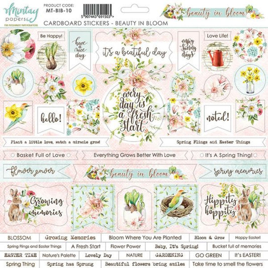 Mintay Beauty in Bloom Cardboard Stickers