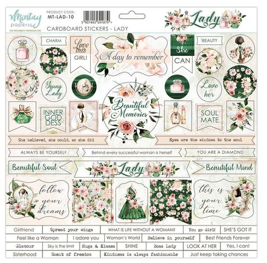 Mintay Lady Cardboard Stickers
