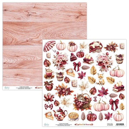 Mintay 12 x 12 Elements Paper - Rust & Rose