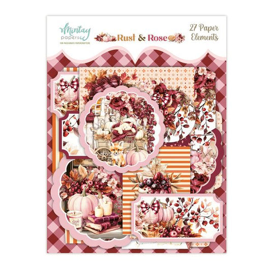 Mintay Paper Elements - Rust & Rose, 27 pcs