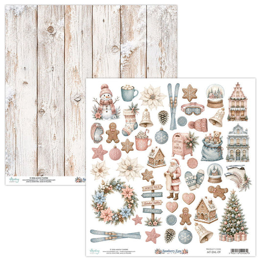 Mintay Snowberry Lane 12 x 12 Elements Paper