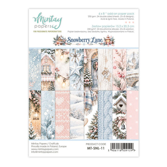 Mintay Snowberry Lane 6 x 8 Add-On Paper Set