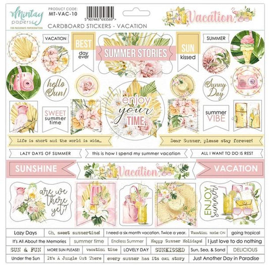 Mintay Vacation Cardboard Stickers