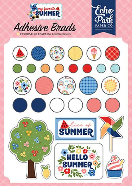 My Favorite Summer Adhesive Brads