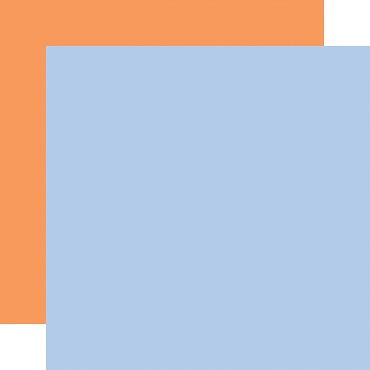 Echo Park Our Groovy Summer: Blue / Orange 12x12 Coordinating Solid Paper