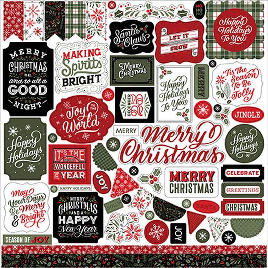 DISC - Salutations Christmas Element Sticker
