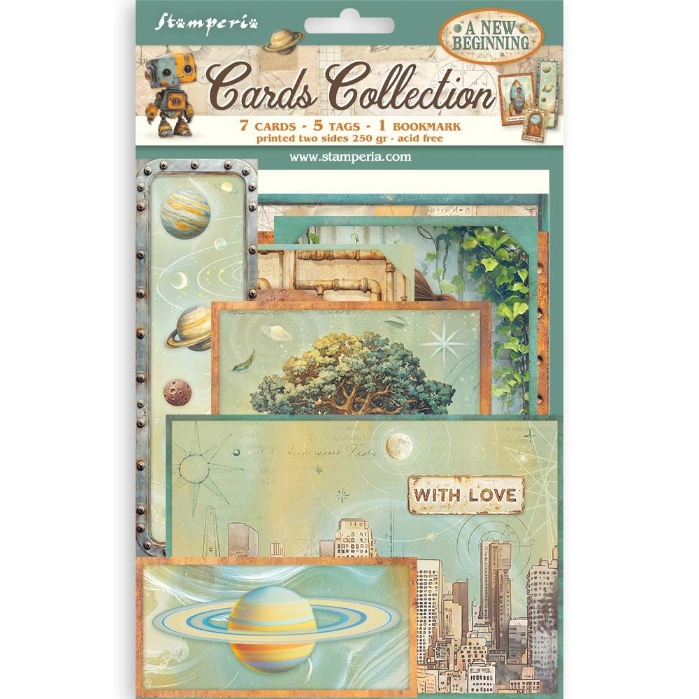 Stamperia Cards Collection - A new Beginning