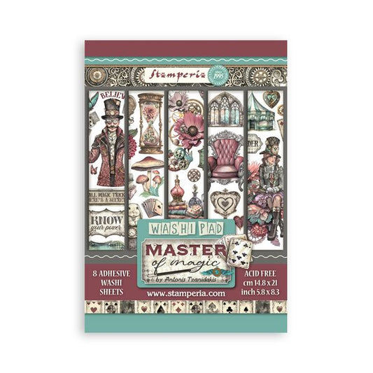 Stamperia Master of Magic Washi Pad, 8 sheets
