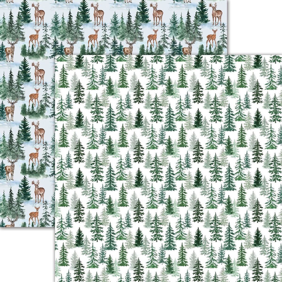 Reminisce  Snowfall: Frosted Forest DS Paper (1 Sheet)