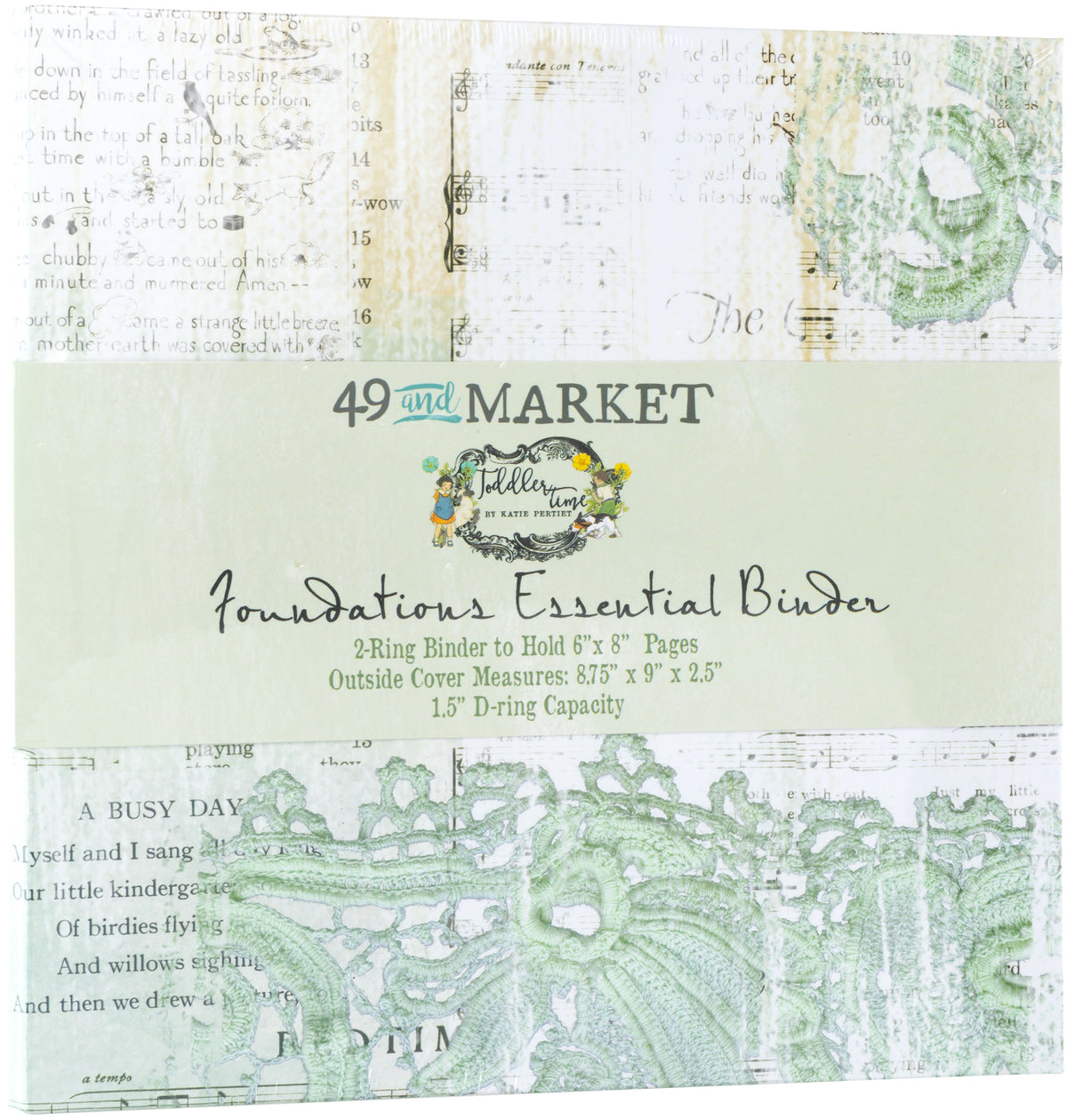 49 and Market Foundations Binder-Toddler Time Mint