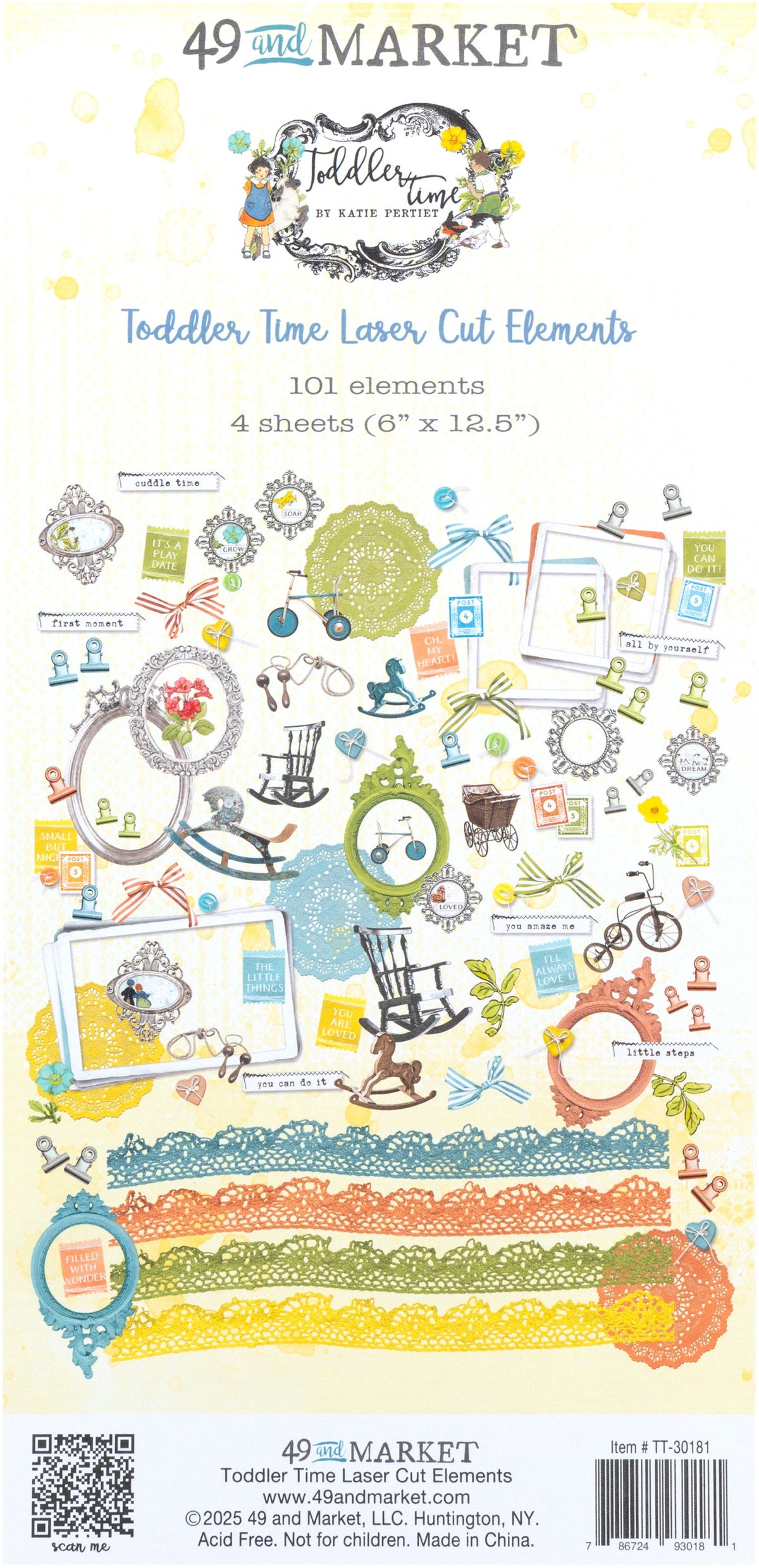 49 and Market Laser Cut Outs-Elements, Toddler Time