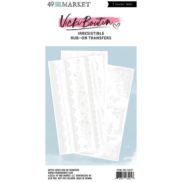 49 and Market Rub-On Transfer Set-Edges, Irresistible