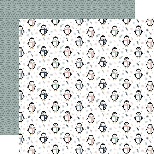 Echo Park Winterland: Penguin Fun  DS Paper (1 Sheet)