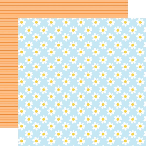 Echo Park You Are My Sunshine White Daisies 12x12 DS Patterned Paper (1 Sheet) (1 Sheet)